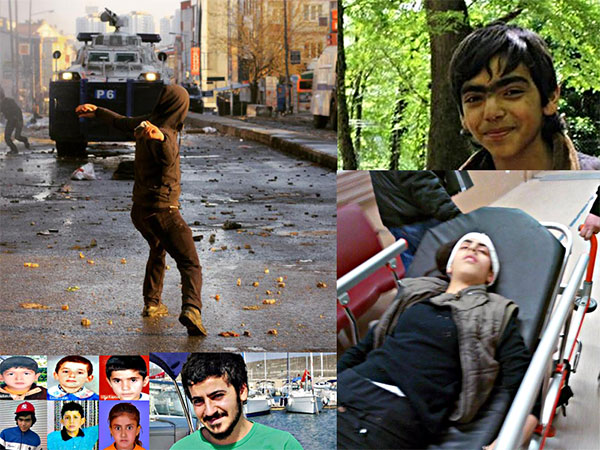 Allah'ım! Yine 14 yaşında bir çocuk, Deniz Genç, yine başından vurdular, yine polisin gaz fişeği...